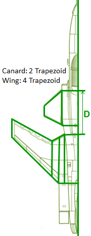 trapezoidal wing segments